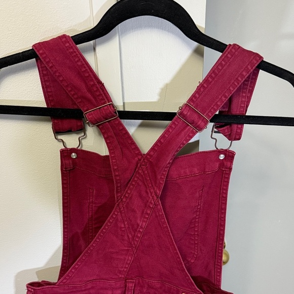Judy Blue Women's Red Denim Overalls - Picture 9 of 10